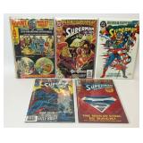 5 ASSORTED DC COMICS SUPERMAN