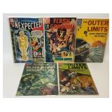 5 ASSORTED OUTER SPACE SCI-FI COMICS