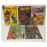 5 ASSORTED SCI-FI YOUNG LOVE SMOKY BEAR COMICS