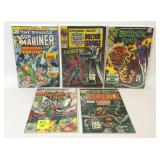 5 ASSORTED MARVEL SUPERHERO STRANGE TALES COMICS