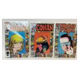 3 ASSORTED MARVEL COMICS MUTANTS CONAN ALPHA FIGHT