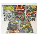 5 ASSORTED MARVEL COMICS DC COMICS
