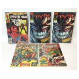 5 ASSORTED MARVEL COMICS SPIDER-MAN IMAGE PITT