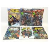 6 ASSORTED DC COMICS JUSTICE LEAGUE