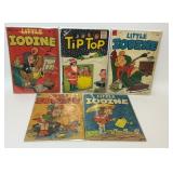 5 ASSORTED LITTLE IODINE AND TIPTOP COMICS