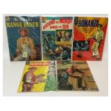 5 ASSORTED WESTERN AND SCI-FI COMICS