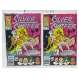 2 ISSUES MARVEL COMICS SILVER SURFER #1