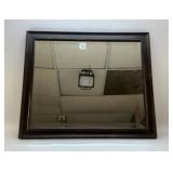 WOOD FRAMED MIRROR 27 1/2 X 24