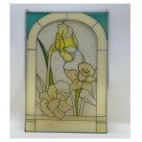 DAFFODIL STAINED GLASS SUN CATCHER 21x14'