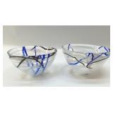 SWEDISH KOSTA BODA ART GLASS BOWLS 6'