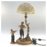 NORWEGIAN FIDDLER FOLK ATTIRE, VINTAGE LAMP
