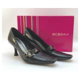 BCBG WOMENS BLACK HEELS SHOES