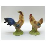 1950S CERAMICS ROOSTERS 6 INCHES