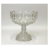 VTG LE SMITH MOON STARS CLEAR GLASS COMPOTE