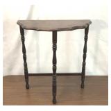 Antique half moon side table
