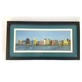 WILLEMSTAD CURAÇAO PRINT COLORFUL BUILDINGS