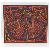 FRAMED KUNA MOLA PANAMANIAN NEEDLE WORK