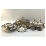 SILVER PLATE ASSORTMENT TABLEWARE