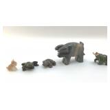 QUARTZ CARVED ANIMALS