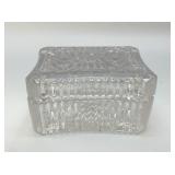 CRYSTAL TRINKET BOX WITH THISTLES