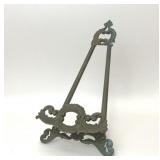 VTG ORNATE SCROLLWORK BRASS BOOK ART EASLE