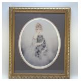 "Persian cat " LOUIS ICART PRINT  ART DECO F