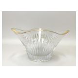 MIKASA CRYSTAL MERIDIAN GOLD 10" BOWL