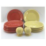 FIESTAWARE PLATES, SALT & PEPPER