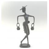 BRONZE AFRICAN WATER BEARER 15'