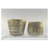 SMALL GOLD/SILVER CANDLE VOTIVES
