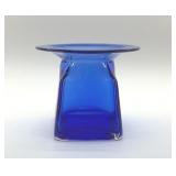 MID-CENTURY MODERN COBALT VASE