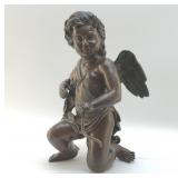 LARGE BRONZE, CUPID SCULPTURE