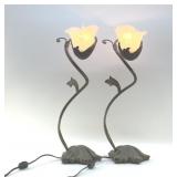 ART NOUVEAU STYLE TABLE LAMPS