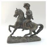 1900's BUFFALO, BILL CODY POT METAL SCULPTURE
