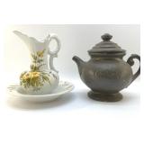 INARCO PITCHER, BOWL, MCCOY TEA POT COOKIE JAR