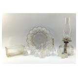 ASSORTED CLEAR GLASS TABLEWARE