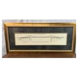 MENAI SUSPENSION BRIDGE FRAMED ART