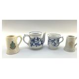 BLUE ONION TEA STRAINER, HENRIKSEN MINI STEINS