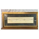 ILLINOIS ST. LOUIS BRIDGE FRAMED ART