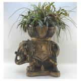 Large ceramic elephant planter
