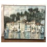FRAMED MEDITERRANEAN HILLSIDE SCENE