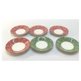 6 Coalport Fretwork 5 3/4" Saucers