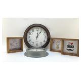 MINI ART AND TWO CLOCKS