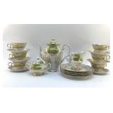 KMS BAVARIA TEA SET LUSTERWARE EARLY 1900's