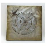 POLISHED METAL WALL ART 17"