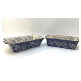 2 TEMPTATIONS FLORAL LACE BREAD CASSEROLES
