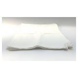 CHRISP CLEAN BATTENBURG LACE COTTON NAPKINS 12