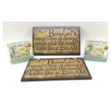 BOO BUNNIE ICE PACKS, BABIES SIGNS 9"