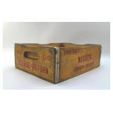 NEESES COUNTRY SAUSAGE, YELLOW WOOD CRATE
