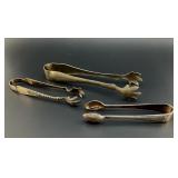 VICTORIAN BIRD FEET SUGAR, ICE TONGS